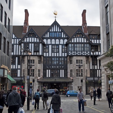 Looking down Argyll Street to Liberty Department Store, West End.